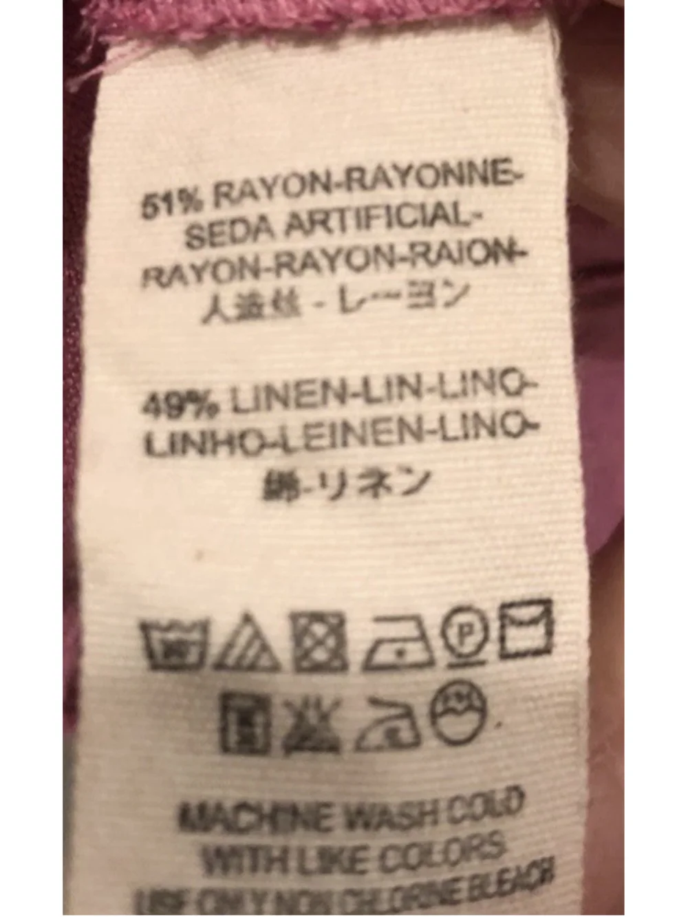 Free People Pink Orchid Linen Mini Olivia Babydoll Dress S